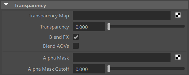 Transparency and alpha masking attributes