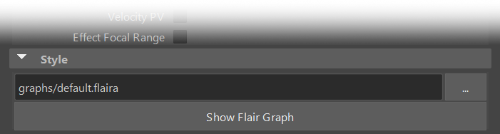 Flair graph button on the globals node