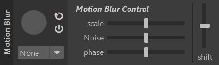 The newly defined control in the NoiseFX tool